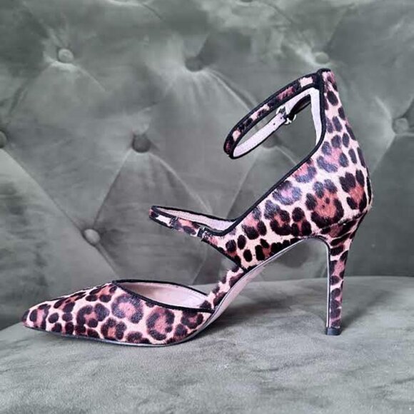 Ann Taylor Leopard Print d'Orsay Heels - Picture 2 of 12